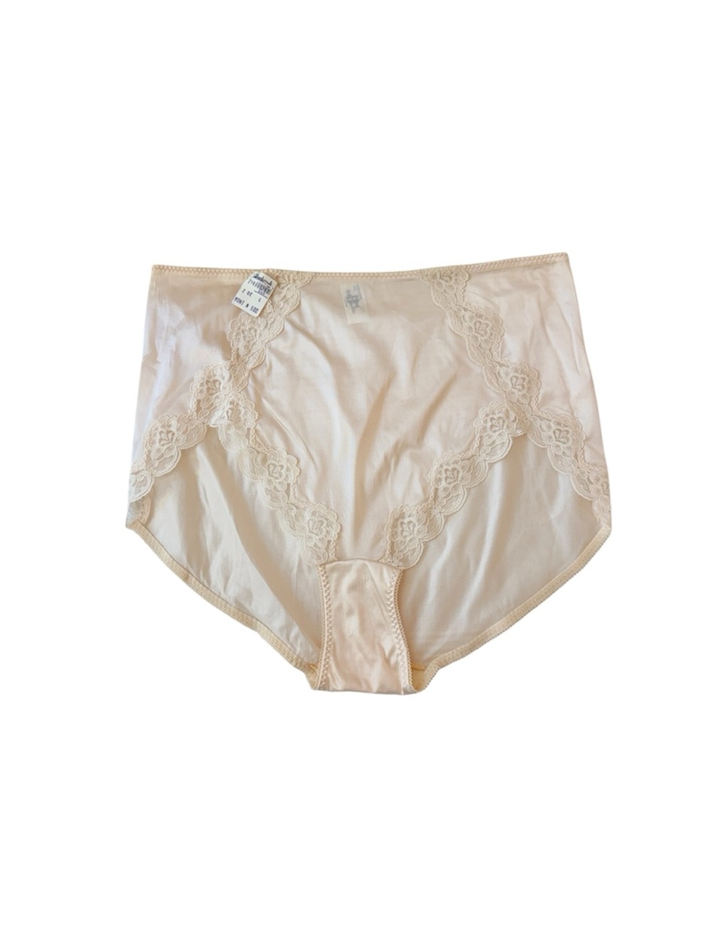 Vintage Montelle High-Waist Lace Trim Panty